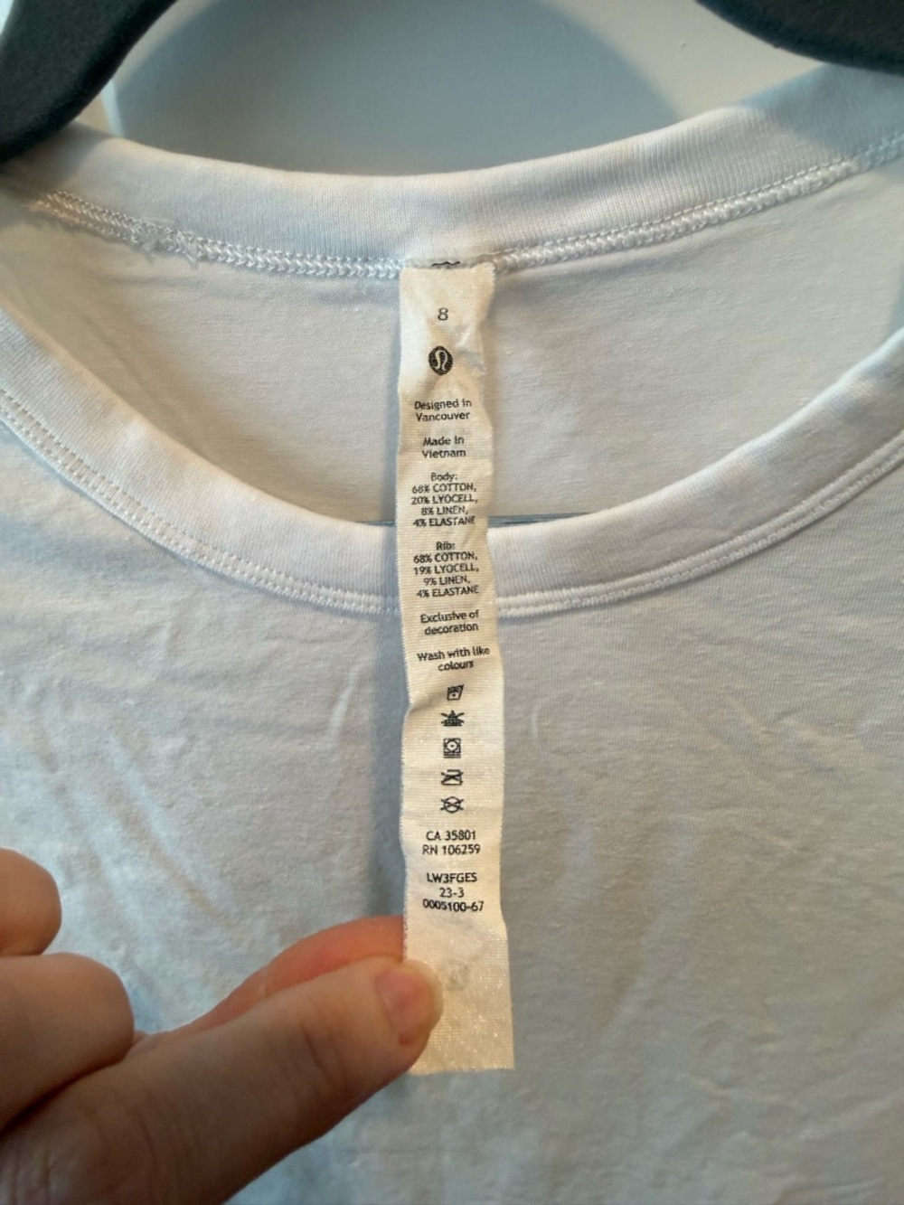 Lululemon Classic-Fit Cotton-Blend Long Sleeve Shirt W3FGES Size 8 - Picture 6 of 10